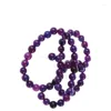 Keychains 2x Sugilite Gemstone Round Perles 6 mm violet