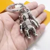 Ashion Nieuwe roestvrijstalen Spaceman Key Ring Luxe ontwerper Keychain Self Defense Hoogwaardige munt Purs Keychain Pendant Access267m