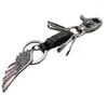 Клавичный крыло черепа для ключей клавиши Key Luxury Gift Feyfob Holder