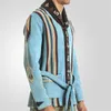 Ponts pour hommes Retro Jacquard Sweater Men Automne Hiver Empleur Veste tricotée de longueur et cardigan Broided Coat Streetwear