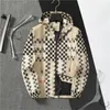 2024 Autumn en Winter Men Jacket jas zonnebrandcrème casual kleding jassen bovenaan klassieke mode plaid geprinThooded streetwear vereist element m-3xl