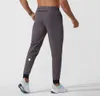 Lulu Men Pants Yoga Outfit Longjogger Sport veloce a secco tasche da ginnastica pantaloni per pantaloni per maschi maschile elastico in vita elastico uomo fitness lululemens 626ess