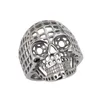 Skull Head Ring Punk Style 316L rostfritt stål