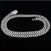 2024 Factory Outlet Hip Hop Mossanite Jewelry Silver 925 Guldpläterad 19mm Iced Out Moissanite Cuban Chain Halsband