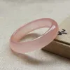 Bangle Genuine Natural Pink Jade Bracelet Charm Jewellery Fashion Accessories Hand-carved Lucky Amulet Gifts For Women Her Men