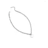 Hänghalsband Fashion Hollow Heart Halsband för kvinnor nischdesignkänsla CLAVICLE Ströja Kvinnors trendiga smycken