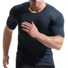 Camicie da uomo estate fresco fresco traspirante a collo rotondo maniche corta sports seta a asciugatura a slee-sleeve running jersey fitness abbigliamento