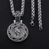 Colliers pendants odin ours loup corbeau talisman amulette viking collier wicca bijoux oiseau nœud runes couche sans cou wiccan pagan hommes wom214s