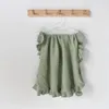 Cotton Swaddle Born Ruffle Ruffle Cobrle Cobertores Crianças Infantis Bascam Castro Nascido Castro 231222