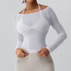 Active Shirts Cloud Rise Sexy Mesh Yoga Shirt Langarm BH BH Women Sport Sports Top-Cover-Cover-Cover-Up-T-Shirt Workout Sportswear