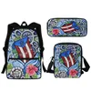 School Bags Puerto Rico Flag Creative Designer Print Fashion Backpack Zipper Student SchoolBags Travel Computer Bag Learning Tools Gift