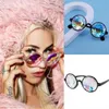 Kaleidoskop Brille Frauen Rave Rave Festival runde Sonnenbrille Männer holographische Mosaik Prisma Sonnenbrille Party Cosplay süß