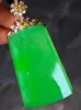 Sgarit högkvalitativ fest Gift vitguld naturlig jade diamanthänge för män och kvinnor