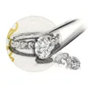 Personalize seu próprio anel de noivado 0 3CT-12CT Diamante Ruby Emerald Sapphire Ring 9K 10K 14K 18K Gold 201110240m