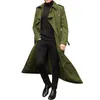 Men's Trench Coats 2023 European And American Style Clothing Extended Coat Fashion Casual Jacket Men