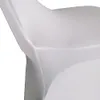 Color White Black203050100pcs Universal Stretch Polyester Wedding Party Spandex Arch Chair Cover for Banquet el Decoration 231222