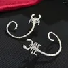 Boucles d'oreilles Backs Wanzhi Gothic Dark Scorpion Ear Hook Clip pour femmes Design créatif Metal Animal Clamp Party Party Accessoires