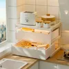 Stojak do przechowywania kuchni Umywalka warstwowa wielofunkcyjna półka z szufladami szafki na stół