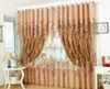 Curta de janela de 1 pcs luxuosos cortinas de fios jacquard de jacquard padrão peony cortes da janela da porta da porta de estar decoração do quarto de estar 24332556