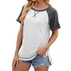 Frauen T-Shirts zeitlose schicke weiche Tops in neutralen Farben O Hals kurzärmelöser T-Shirts perfekt für Homewear