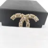 2022 Luxury quality charm brooch Simple design with sparkly diamond in 18k gold plated have box stamp PS7298A201l