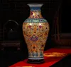 Jingdezhen de luxe Antique Longévité en porcelaine Vase de sol en émail décoration classique Grands vases chinois Ancient Palace Vases LJ208312438