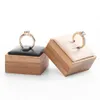 Fashion Bamboo Wood Ring Display Tray Jewelry Organizer Ring Earring Stand Ear Stud Holder Jewelry Storage Showcase Display280Q