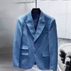 Mens ternos blazers designer de roupas ocidentais Men letra clássica imprimir série azul blazer