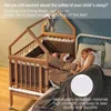 Sänganslutningsmadrass Rembältesblad Baby Fixing Fasteners Holder Crib Bridge Ropes Straps Twin Connecting Fixation 231222