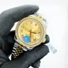 Diamonds Watch 41/36mm Herren automatisch 31 mm/28mm Frau Quarz Uhren mit Box Saphir wasserdichtem Armbanduhr Full Edelstahl Luxus Uhr Y2OH##