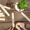 Keychains 50PCS Wooden Garden Markers Tags Plant Sign Stakes Sticks Wood Label For Seed Potted Flower Vegetable