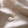 Collana del raggio di sole Gioielli Sunshine Gioielli fatti a mano 14k Monete piene d'oro Pendants Callier Kolye Boho per donne 220119255Z