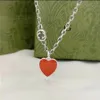 heart necklace female stainless steel couple gold chain pendant jewelry on the neck gift for girlfriend accessories whole279u