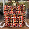Womens Designer Backpack Bag Top Quality Shopping Bags Messenger Cross Body Satchel Vintage Bag Fashion Luxury Leather Knit Canvas Backpack Bag