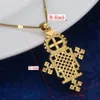 Hangende kettingen Afrikaanse Ethiopische trendy gouden zilveren kleur holle ketting eritrea habesha sieraden voor vrouwen Men234B