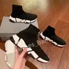 Trainers Speeds 2.0 V2 Shoes Platform Sneaker Men Women Tripler S Paris Socks Boots All Black White Blue Light Sliver Brown Ruby Graffiti Vintage Luxury Designer M24