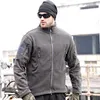 Vestes pour hommes tactique polaire polaire hommes camouflage d'hiver veste militaire en plein air