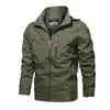 Chaquetas para hombres 2024 Fashion Spring Men Windbreaker Militar Tactical Externuuga externa Piloto impermeable