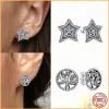 925 Boucles d'oreilles d'origine européen et américaine argenté Sparkling Hand Heart Hoop Plata Fashion Pan Moucroies d'oreilles Fashion Bijoux Fashion Bijoux Livraison gratuite