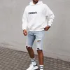 Erkek Kadın Tasarımcıları Hoodies Winter Men için Kadın Klasik Siyah Beyaz Hoodie Kazak Açık Giysiler Giysileri Sweatshirt