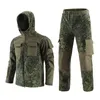 Outdoor Hoody Polar Fleece Anzug Jacke Hose Set Jagd Aufnahme Airsoft Gear Bekleidung Taktische Camo-Mantelkampfkleidung Tarnung NO05-239