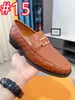 40Model Luxury Business Men Formal Schuhe Lederschuhe Herren Mode lässige Designer -Kleiderschuhe luxuriöser klassischer italienischer italienischer formaler Oxford -Schuh für Männer Hochzeitsschuhe