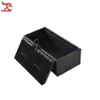 Hele 10 stcs heren zwarte manchetknoopdoos klassiekerie sieraden cadeau box merk Cufflink -pakket kisten box 8x4x3cm 3107