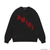 Amri Sweatshirts Designer Hoodie Streetwear Amires Nisch Trendy BR Autumnwinter Minimalist Threedimensional Letter Number Printed Mens Womens Jacket 594