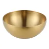 Bowls Stainless Steel Metal Salad Bowl Container Gold Home Dinnerwar Kitchen Tableware Soup Rice Ramen Noodles