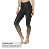 Active Pants paljettjoggare för kvinnor klänning fitness yoga deportivas para mujer spring