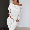 Eşleştirme Bahar Kıyafetleri Kadın Spor Takımında Zip Up Hoodie Ceket Sweaterpant Çalışma koşu Egzersiz Kırış Set 231222