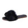 Designer Women Fur Momening Cotton Slippers Fashion Rose Jaune noir blanc Sandales bleues Blue Femmes Outdoor Hiver éraflures Lady Slipper