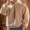 Sudadera para hombres para hombres otoño e invierno sudadera con capucha estadounidense de manga larga sudadera de chaleco caliente de manga larga sudadera lujosa esponjosa hombres sueltos versátiles versátiles