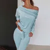 Eşleştirme Bahar Kıyafetleri Kadın Spor Takımında Zip Up Hoodie Ceket Sweaterpant Çalışma koşu Egzersiz Kırış Set 231222